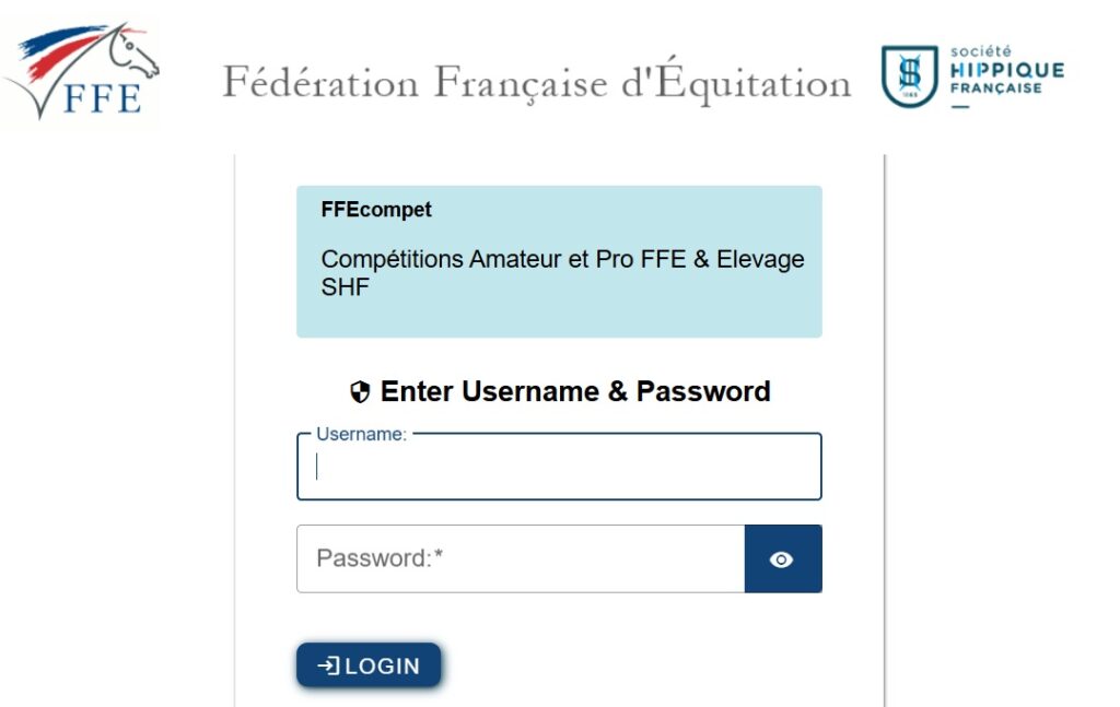 FFE COMPET amateur pro FFE elevage SHF